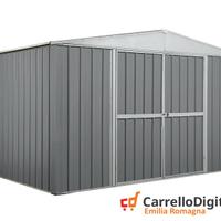 Box in lamiera Acciaio 360x260cm 9mq grigio chiaro