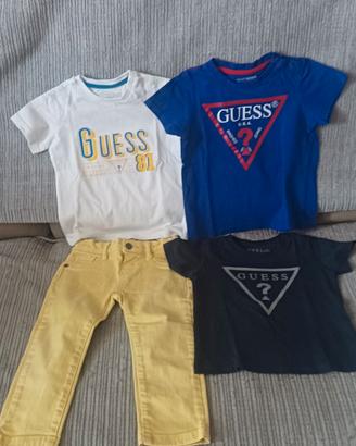 jeans e magliette Guess bimbo