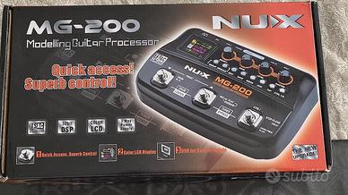 Pedaliera multieffetto chitarra NUX MG200