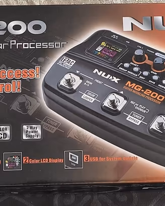 Pedaliera multieffetto chitarra NUX MG200