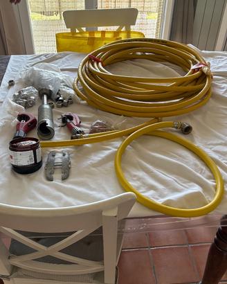 Kit Professionale Gas CSST - Tubo Inox 18m + Tagli
