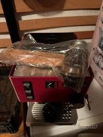 Macchina caffe profesionale uso domestico in pelle