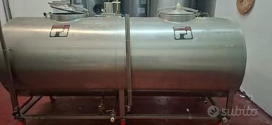 Cisterna Orizzontale in Acciaio Inox per Olio