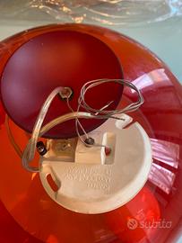 Lampada a sospensione kartell rossa usata poco