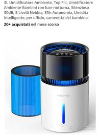 umidificatore 3 litri touch screen €35