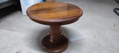 Tavolino rotondo in legno