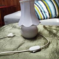 Lume Lampada Abat Jour Comodino Comò 24 cm