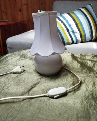 Lume Lampada Abat Jour Comodino Comò 24 cm