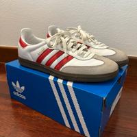 Adidas Samba bianche e rosse