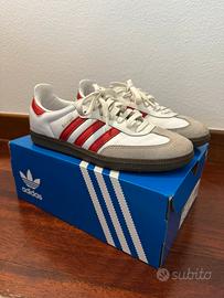 Adidas Samba bianche e rosse