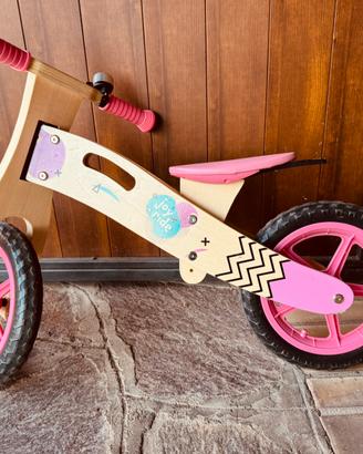 Bicicletta in legno bambina