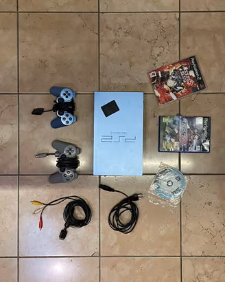Sony PlayStation 2 PS2 Fat Aqua Blue Console