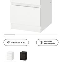 Comodino ikea kullen mai usato