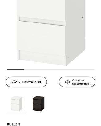 Comodino ikea kullen mai usato