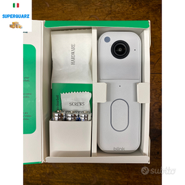 Blink Video Doorbell BIANCO NUOVO HD Alexa WiFi