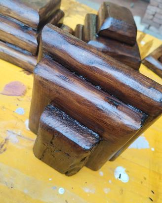 mensole artigianali in legno