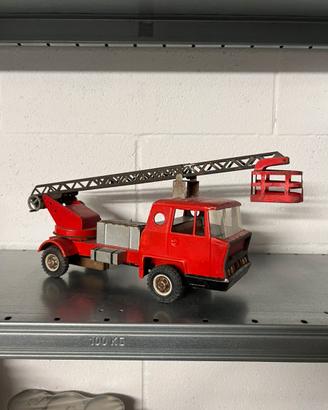 Camion pompieri vintage in latta anni 60-70