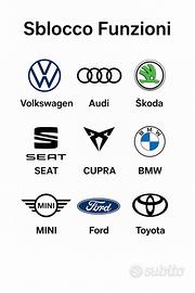 Sblocco funzioni Volkswagen Audi Bmw Cupra ecc.