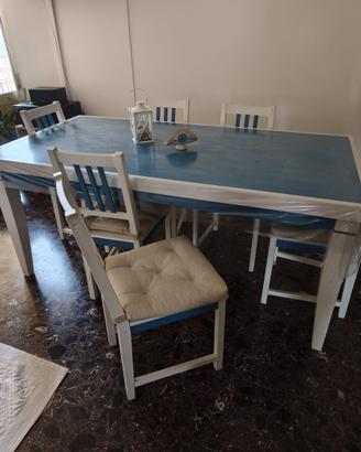 Due TAVOLI da sala salotto cucina trattabili