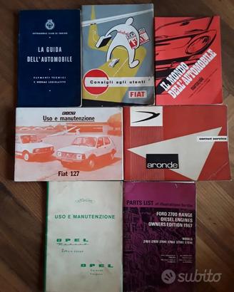 Manuali auto d'epoca e altro