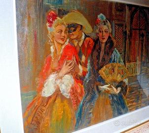 Vincenzo La Bella Dipinto fine 800 + cornice 85x65