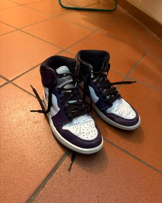 Jordan 1 Retro High Court Purple White