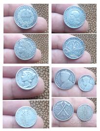Argento Monete dal Mondo da collezione 