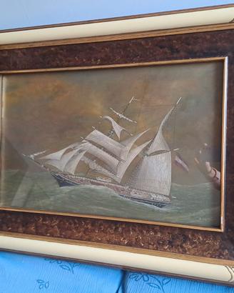 Quadro con goletta antica