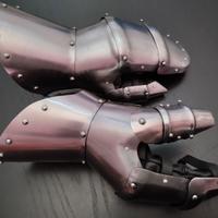 Armatura medioevale guanti manopole