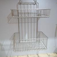 Porta oggetti in acciaio inox per cucina-bagno 