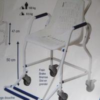 sedia a rotelle per doccia