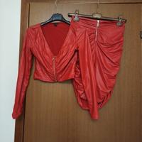 vestito rosso Guess