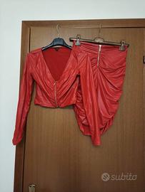 vestito rosso Guess