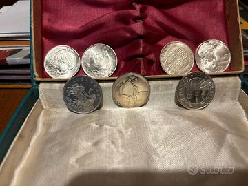 Set 7 monete d’argento 500 Lire San Marino