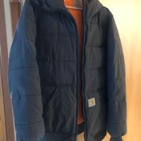 Piumino cappuccio grigio