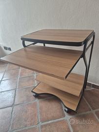 tavolino porta pc con cassetto estraibile