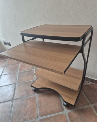 tavolino porta pc con cassetto estraibile