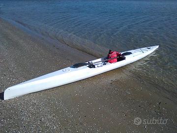 surfski, kayak, canoa, mare