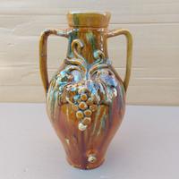 Anfora Vintage in Ceramica 'Grappolo d'Uva'
