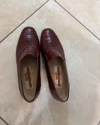 Scarpe in puro coccodrillo