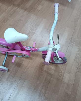 Bicicletta bambina rotelle