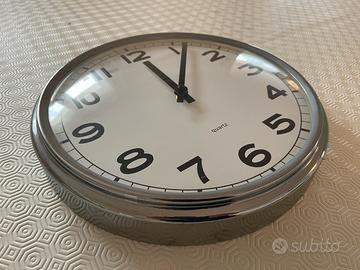 Orologio da parete struttura in acciaio d. 31,5 cm