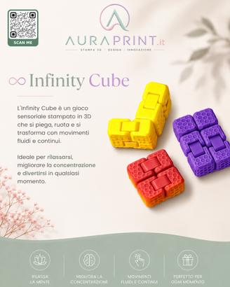 Infinity Cube stampato in 3D – Gioco educativo