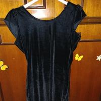 Abito nero in velluto