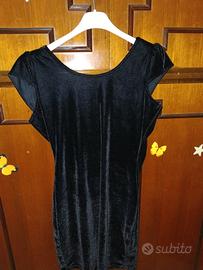 Abito nero in velluto