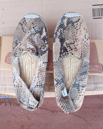 Espadrilles pitonate pelle n.40