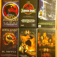 VHS Mortal Kombat Godzilla Jurassic Park La Mummia