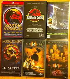 VHS Mortal Kombat Godzilla Jurassic Park La Mummia