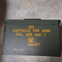 cassetta porta munizioni militare metallo medoa