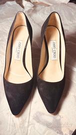 Décolleté nere camoscio Jimmy choo originali